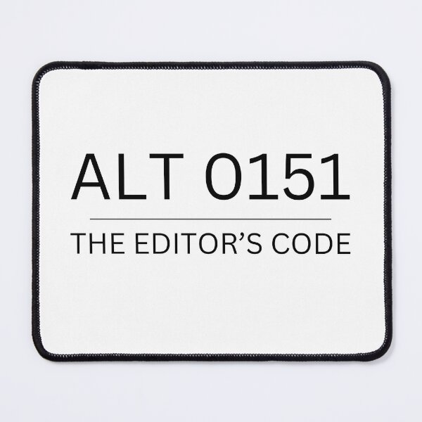 Item preview, Alt 0151 the editor's code for em dash designed and sold by TheBookishLife.