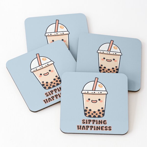 Item preview, Boba Sipping Happiness designed and sold by NosandEdgy.