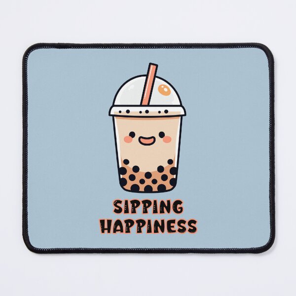 Item preview, Boba Sipping Happiness designed and sold by NosandEdgy.