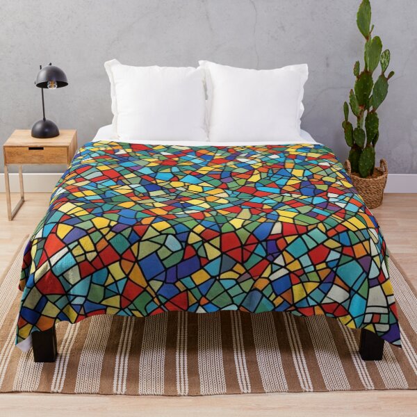 Item preview, Abstract Colorful Stained Glass Pattern designed and sold by calibrit.