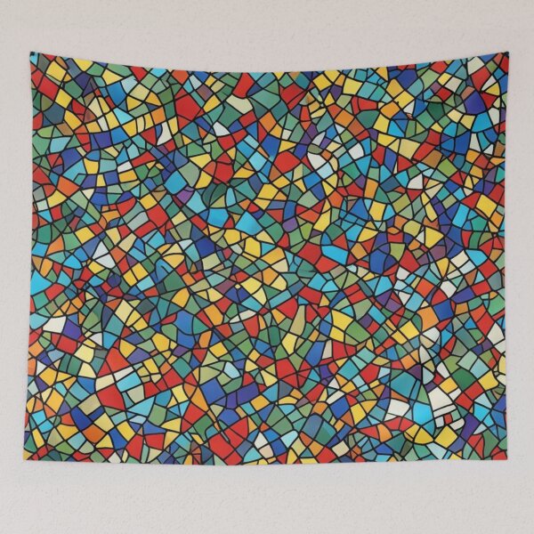 Item preview, Abstract Colorful Stained Glass Pattern designed and sold by calibrit.