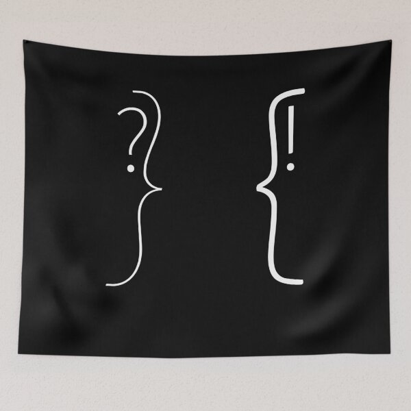 Item preview, Questioning and exclaiming face designed and sold by peter2art.