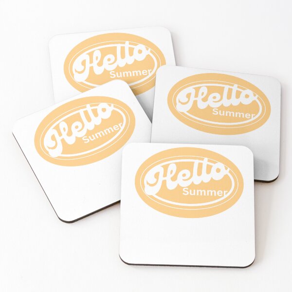 Aperçu de l'œuvre Hello Summer Yellow Graphic Retro T-shirt créée et vendue par ThinkNature!.