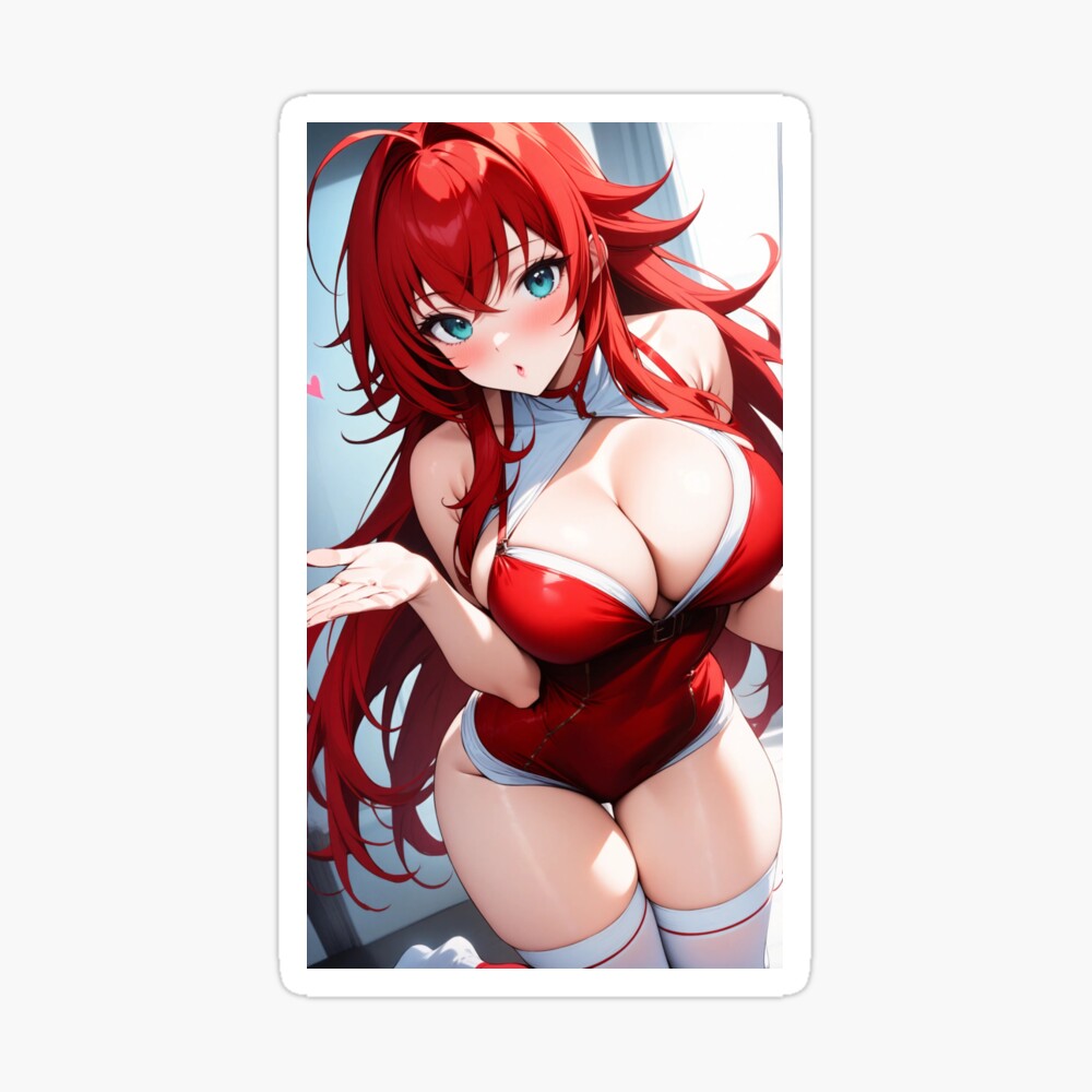 Rias Gremory Ecchi waifu anime girl kissing