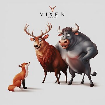 Artwork thumbnail, Vixen Toon Vixen Stag and Bull by Vixen-Games