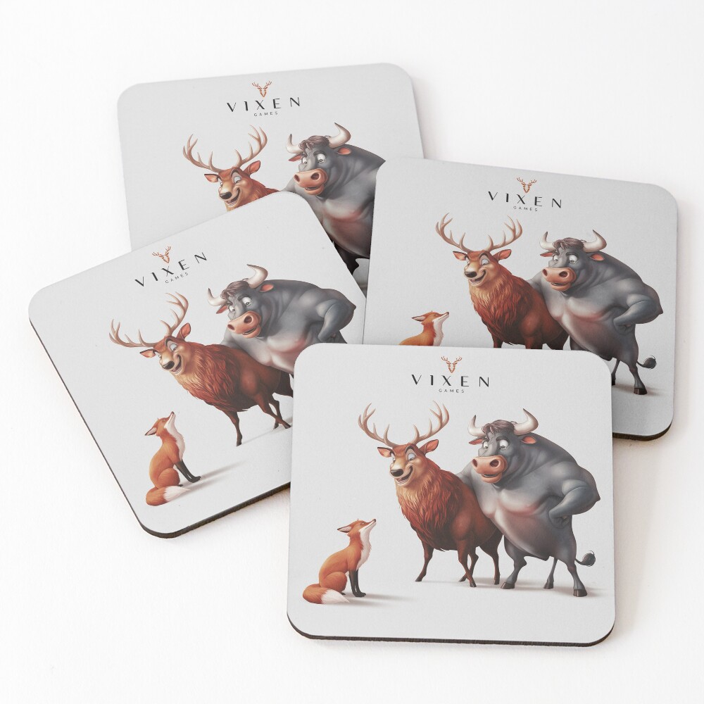 Item preview, Coasters (Set of 4) designed and sold by Vixen-Games.