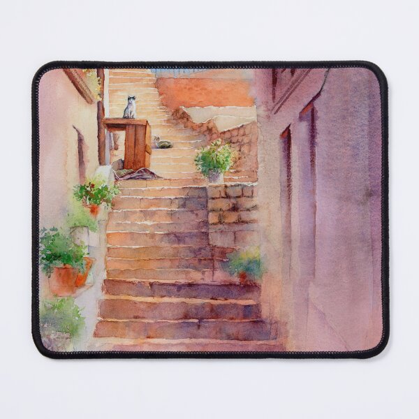 Item preview, Cats on Sunlit Alley Steps designed and sold by Anjuna Sainath.