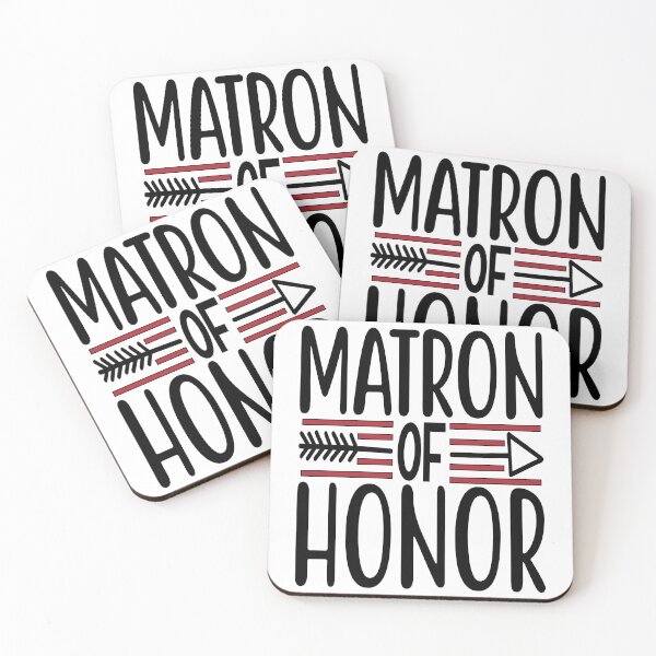 Item preview, MATRON OF HONOR, BLACK AN RED DESIGN designed and sold by Rejiboustarts.