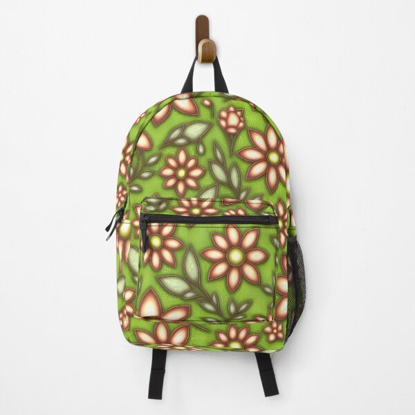 Item preview, Flower Pattern on Green Background designed and sold by MrKATORSKI.