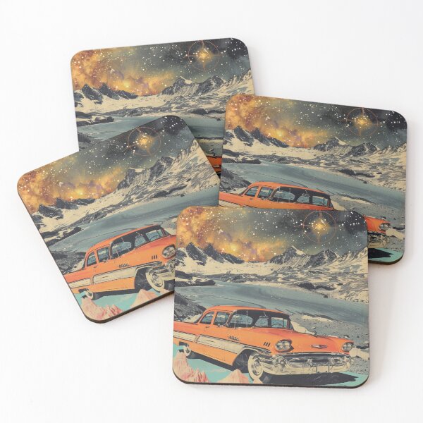 Item preview, Galaxy Car Travel Vintage Collage Surreal Art Print designed and sold by GulDesignCo.