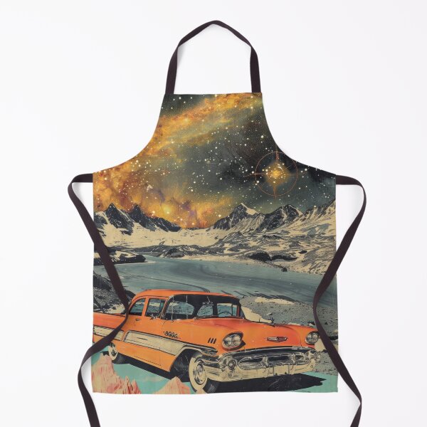 Item preview, Galaxy Car Travel Vintage Collage Surreal Art Print designed and sold by GulDesignCo.