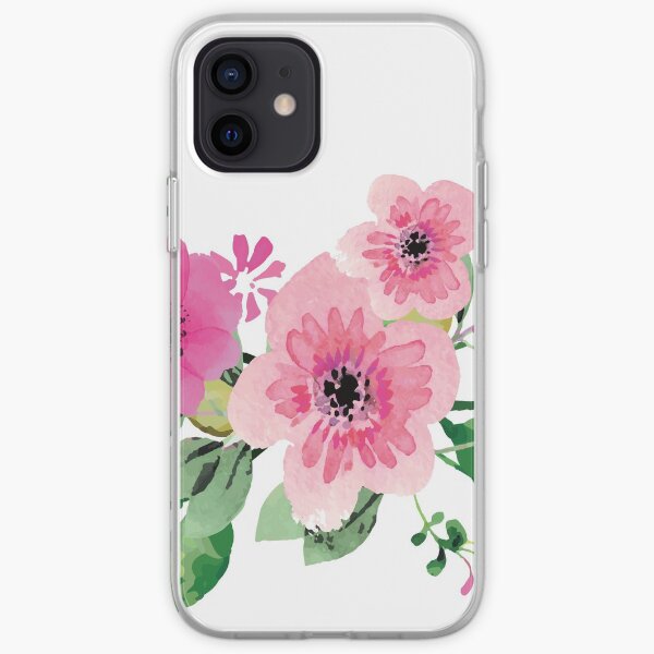 Best pink floral bouquet iPhone Soft Case