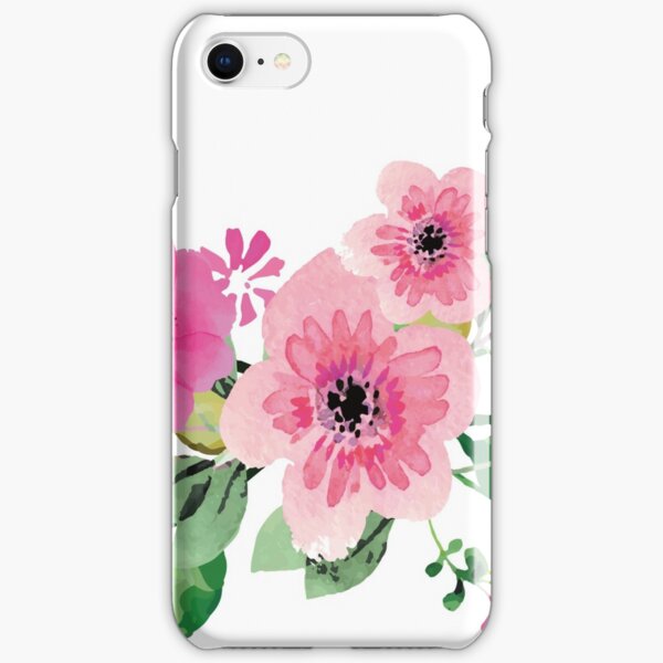 Best pink floral bouquet iPhone Snap Case