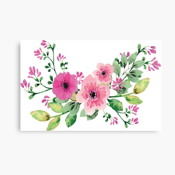 Best pink floral bouquet Canvas Print