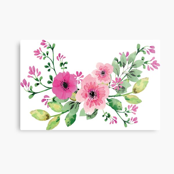 Best pink floral bouquet Metal Print