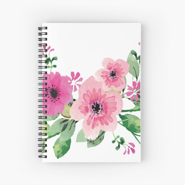 Best pink floral bouquet Spiral Notebook