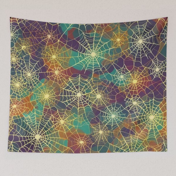 Item preview, Abstract Colorful Spiderweb Pattern designed and sold by calibrit.