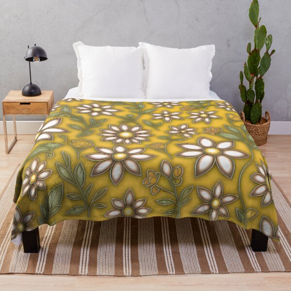 Item preview, Flowers on Yellow Background designed and sold by MrKATORSKI.