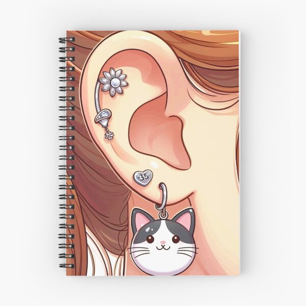 Item preview, Cat cartilage earring designed and sold by Thedigital91.