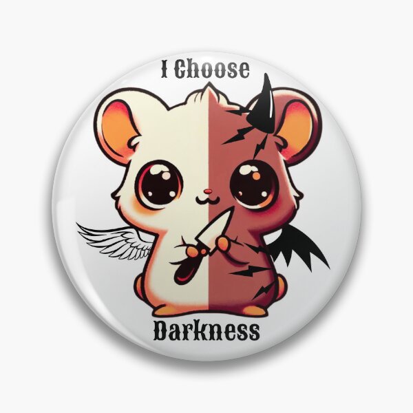 Item preview, I choose darkness hamster split between angel and demon designed and sold by Bauerthreads.