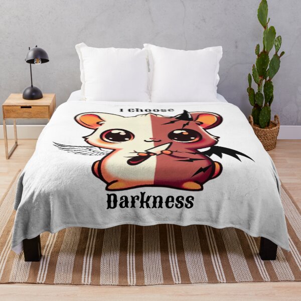 Item preview, I choose darkness hamster split between angel and demon designed and sold by Bauerthreads.