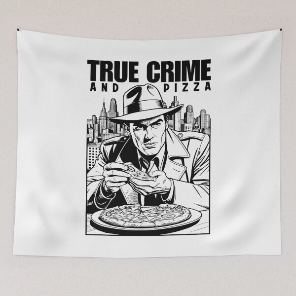 Item preview, True Crime And Pizza Podcast Host Funny Vintage Podcaster designed and sold by GrandeDuc.