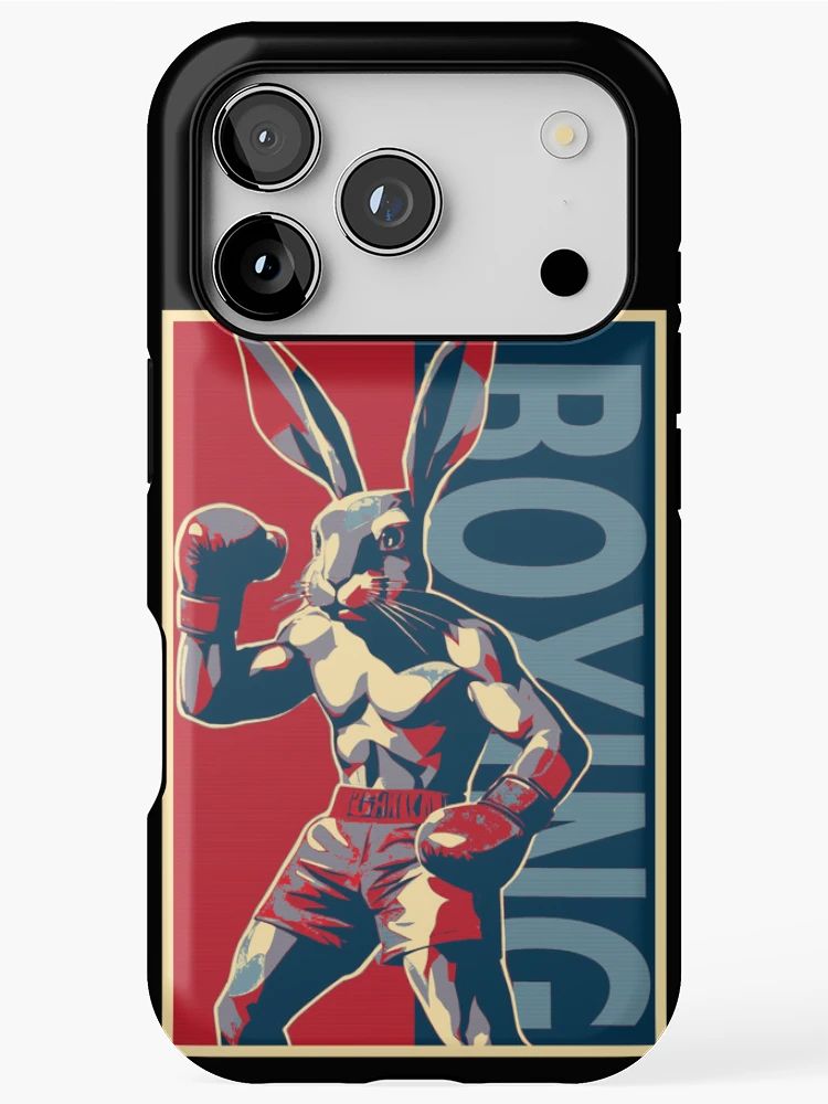Thumbnail 1 of 4, iPhone Case, Strong Boxing Rabbit HOPE designed and sold by TrueArtsStore.
