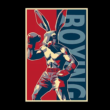 Artwork thumbnail, Strong Boxing Rabbit HOPE by TrueArtsStore
