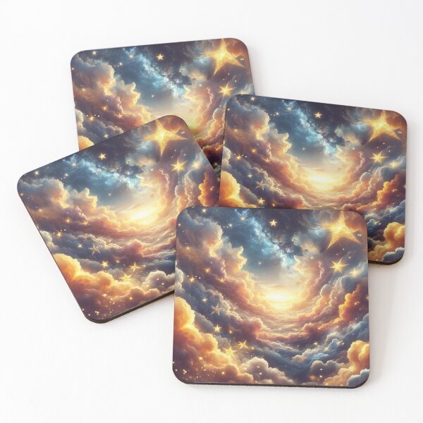 Item preview,  A Sky  With Cotton Candy Clouds And Shining Stars designed and sold by DeeCeeFashion.