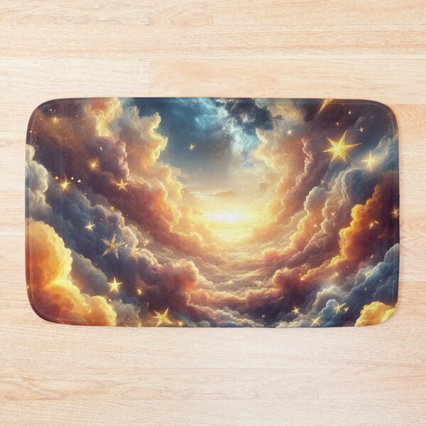 Item preview,  A Sky  With Cotton Candy Clouds And Shining Stars designed and sold by DeeCeeFashion.