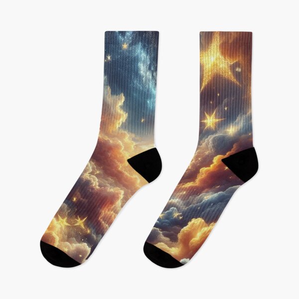 Item preview,  A Sky  With Cotton Candy Clouds And Shining Stars designed and sold by DeeCeeFashion.
