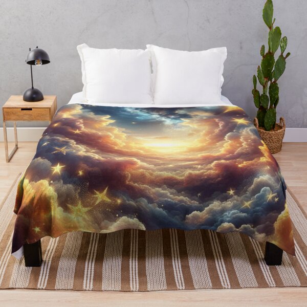 Item preview,  A Sky  With Cotton Candy Clouds And Shining Stars designed and sold by DeeCeeFashion.