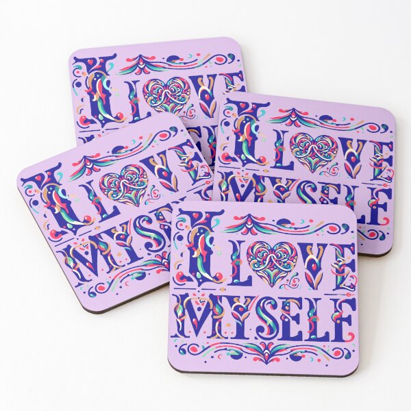 Item preview, I Love myself, typography designed and sold by maxmaj.