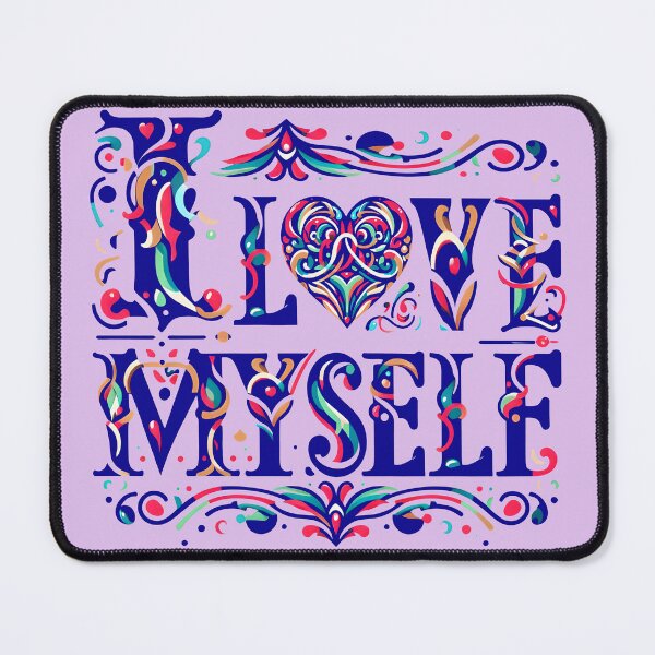 Item preview, I Love myself, typography designed and sold by maxmaj.