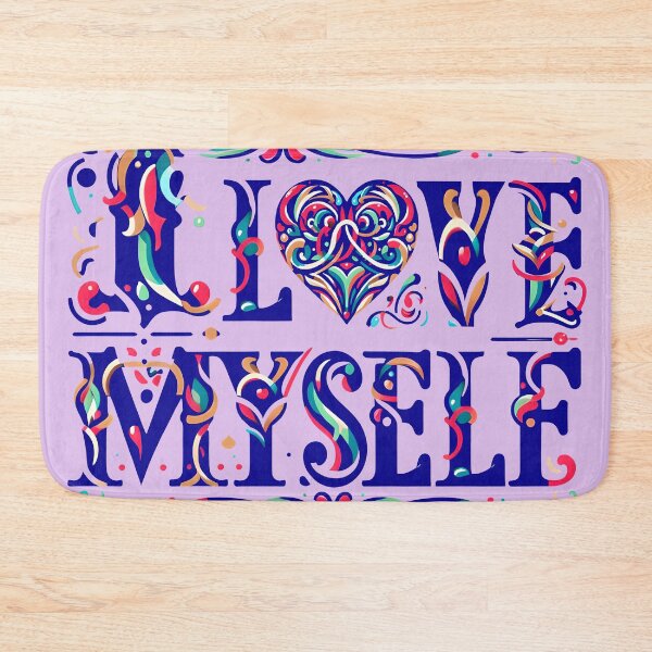 Item preview, I Love myself, typography designed and sold by maxmaj.