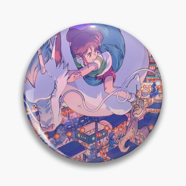 Item preview, kawaii & Cute art girl go -%[ghiblis]%- flying away japan film designed and sold by Isa00j.