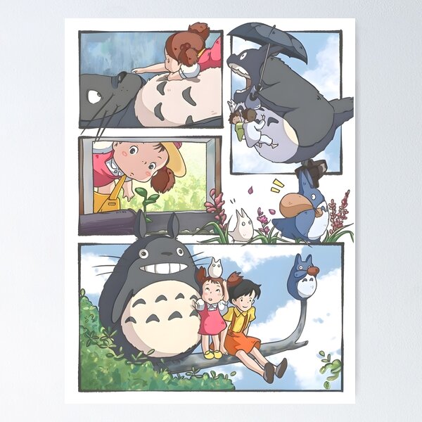 Item preview, kawaii & Cute art monster go -%[ghiblis]%- flying away japan film designed and sold by Isa00j.