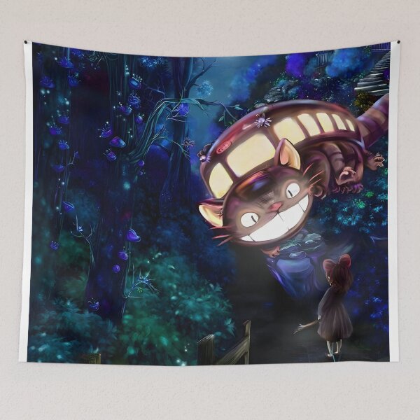 Item preview, kawaii & Cute art monster cat -%[ghiblis]%- flying away japan film designed and sold by Isa00j.