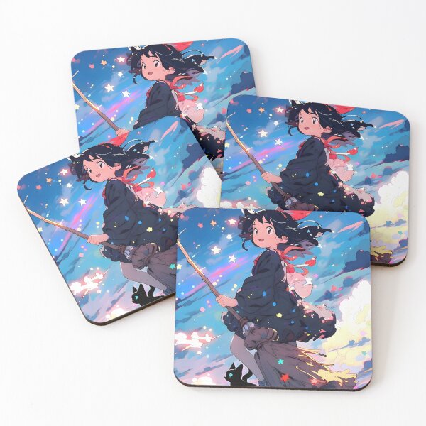 Item preview, kawaii & Cute art girl shoping -%[ghiblis]%- flying away anime film designed and sold by Isa00j.