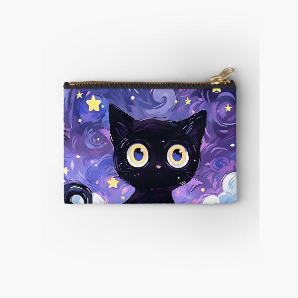 Item preview, kawaii & Cute art cat starry night go -%[ghiblis]%- flying away japan film designed and sold by Isa00j.
