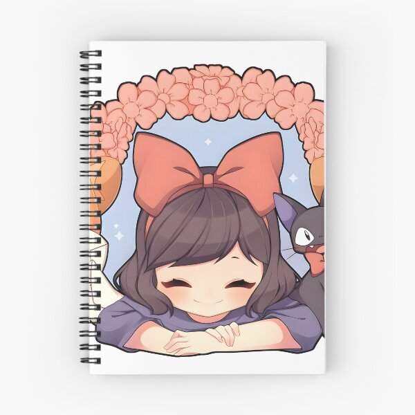 Item preview, kawaii & Cute art girl and cat -%[ghiblis]%- flying away anime film designed and sold by Isa00j.
