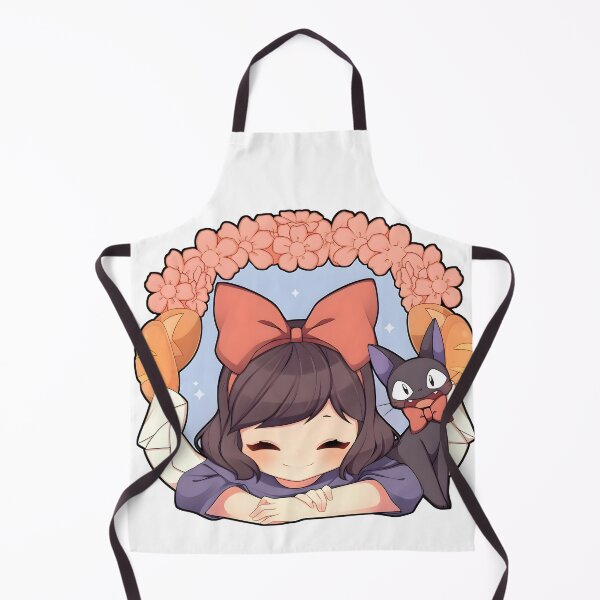 Item preview, kawaii & Cute art girl and cat -%[ghiblis]%- flying away anime film designed and sold by Isa00j.