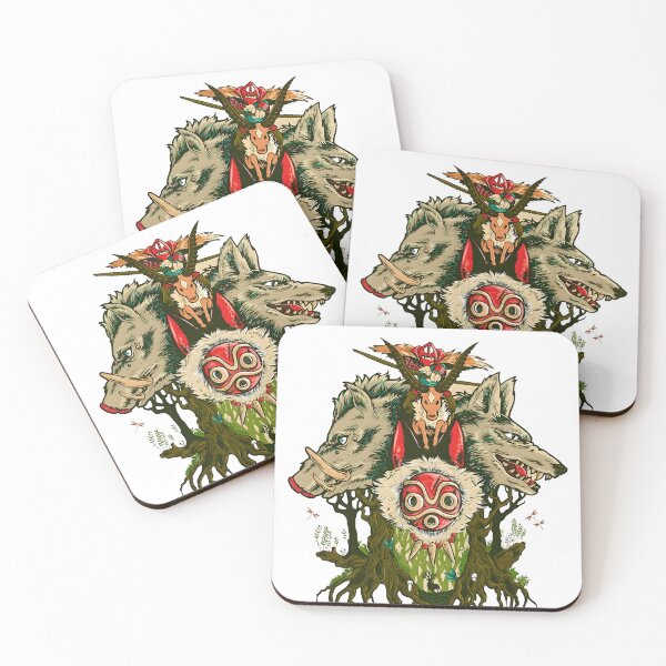 Item preview, kawaii & Cute art girl forest protector -%[ghiblis]%- flying away anime film designed and sold by Isa00j.