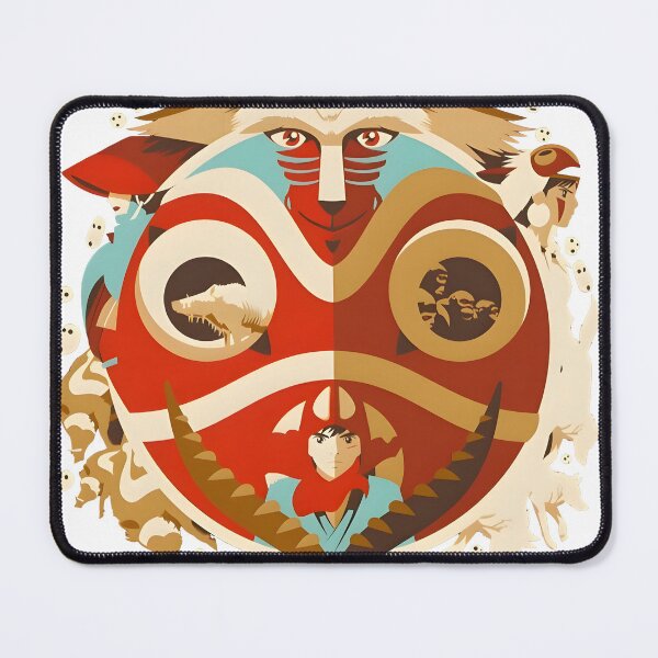 Item preview, kawaii & Cute art girl mask -%[ghiblis]%- flying away anime film designed and sold by Isa00j.