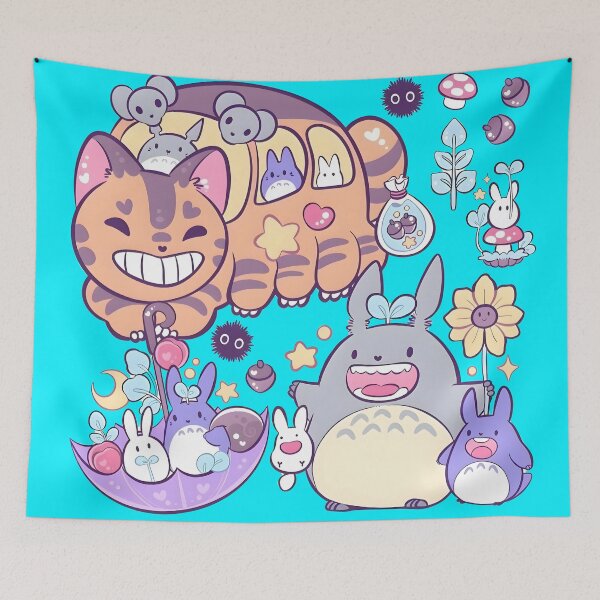 Item preview, kawaii & Cute art monster friends -%[ghiblis]%- flying away anime film designed and sold by Isa00j.