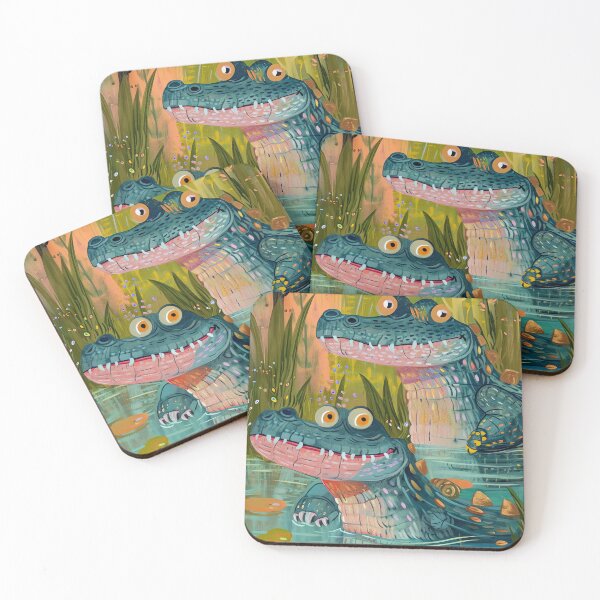 Item preview, Spying Crocodile designed and sold by cute-animals99.