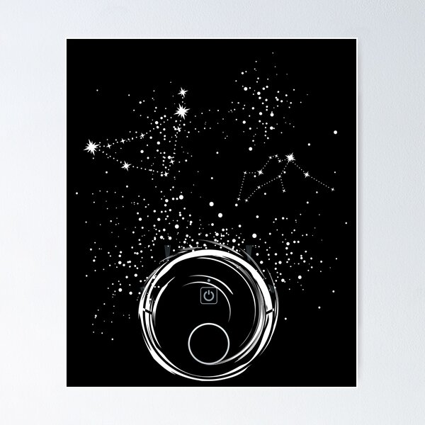 Item preview, Robot Vacuum Cleaner Space Stars designed and sold by MooonTees.