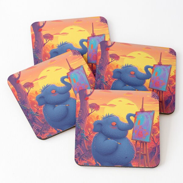 Item preview, Playful Jungle Elephants designed and sold by cute-animals99.