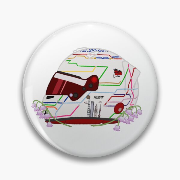 Item preview, Zhou Guanyu 2024 Shanghai Helmet With Flowers  designed and sold by OriDraws.