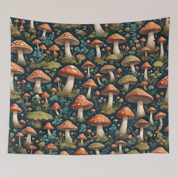 Item preview, Fabulous Fungus: Retro Mushroom Pattern designed and sold by Giftables.